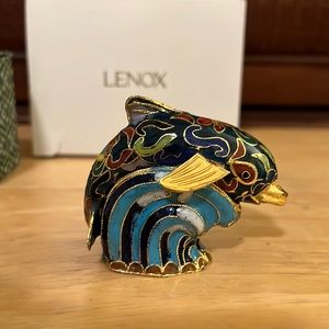 COLLECTIBLE LENOX CHINA DOLPHIN•NEW IN BOX